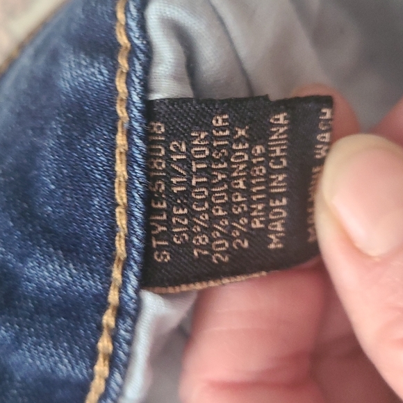 Size 11/12 Elite Jeans Blue Jean Shorts - Picture 4 of 5